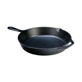 12-inch Cast Iron Skillet Frying Pan with Pour Spout - Made in the USA 12-inch Cast Iron Skillet Frying Pan with Pour Spout - Made in the USA