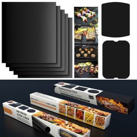 5pcs Non-stick BBQ Grill Mat Baking Mat BBQ Tools Cooking Grilling Sheet Heat Resistance Easily Cleaned Kitchen Tools; 15.75*12.99inch 5pcs Non-stick BBQ Grill Mat Baking Mat BBQ Tools Cooking Grilling Sheet Heat Resistance Easily Cleaned Kitchen Tools; 15.75*12.99inch