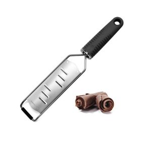 Large Grater Shaver Stainless Steel Blade with Ergonomic Non-Stick Handle for Parmesan Cheese, Chocolates Large Grater Shaver Stainless Steel Blade with Ergonomic Non-Stick Handle for Parmesan Cheese, Chocolates