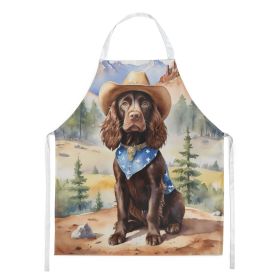 Boykin Spaniel Cowboy Welcome Apron Cooking Kitchen Server Baking Crafts Gardening for Adult Women Men, Unisex, Large, Multicolor Boykin Spaniel Cowboy Welcome Apron Cooking Kitchen Server Baking Crafts Gardening for Adult Women Men, Unisex, Large, Multicolor