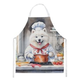 Samoyed The Chef Apron Cooking Kitchen Server Baking Crafts Gardening for Adult Women Men, Unisex, Large, Multicolor Samoyed The Chef Apron Cooking Kitchen Server Baking Crafts Gardening for Adult Women Men, Unisex, Large, Multicolor