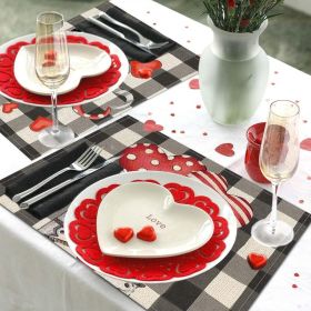 Valentines Day Placemats Set Of 4, 17x12.5 Inches With Gnomes And Hearts Pattern For Holiday Parties And Family Gatherings Clearance Sale (Option: W13667822) Valentines Day Placemats Set Of 4, 17x12.5 Inches With Gnomes And Hearts Pattern For Holiday Parties And Family Gatherings Clearance Sale (Option: W13667822)